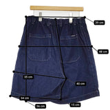 NEST ROBE CONFECT UpcycleLino BASIC 9.5ozデニムイージーショーツ 定価20900円 ショートパンツ ハーフパンツ インディゴ レディース ネストローブコンフェクト【中古】5-1203S♪