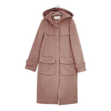 PROPORTION BODY DRESSING Wモッサフードファーコート 121-9252003 サイズ1 コート ピンク レディース プロポーションボディ ドレッシング【中古】5-1219A△