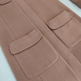 PROPORTION BODY DRESSING Wモッサフードファーコート 121-9252003 サイズ1 コート ピンク レディース プロポーションボディ ドレッシング【中古】5-1219A△