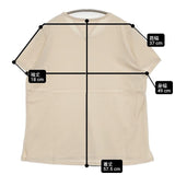 KURASHI&Trips 大人に似合うワケがある 素肌も心もよろこぶTシャツ Uネック 半袖Ｔシャツ カットソー ベージュ レディース クラシアンドトリップス/北欧、暮らしの道具店【中古】6-0305S∞