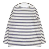 IENA/AURALEE 別注 A21AB01IE バスクボーダー 長袖Ｔシャツ カットソー ロンＴ ホワイト ブルー レディース イエナ/オーラリー【中古】6-0305M∞
