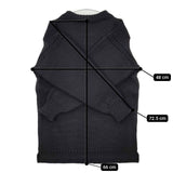 Guernsey Woollens ガンジーセーター イギリス製 ウール セーター ニット ブラック メンズ ガンジーウーレンズ【中古】6-0114T∞