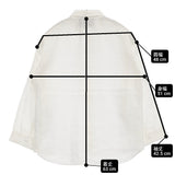 STAMP AND DIARY リネン くるみボタン 丸襟 SDH82LS416 ブラウス シャツ ホワイト レディース スタンプ アンド ダイアリー【中古】6-0311M♪