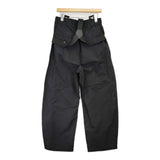 JOURNAL STANDARD L'essage サスペンダーパンツ サイズ36 定価26400円 25SS ブラック レディース ジャーナルスタンダードレサージュ【中古】5-1203G♪