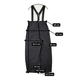 JOURNAL STANDARD L'essage サスペンダーパンツ サイズ36 定価26400円 25SS ブラック レディース ジャーナルスタンダードレサージュ【中古】5-1203G♪