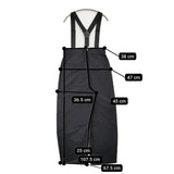 JOURNAL STANDARD L'essage サスペンダーパンツ サイズ36 定価26400円 25SS ブラック レディース ジャーナルスタンダードレサージュ【中古】5-1203G♪