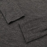 UNITED ARROWS Wショートカットソー 定価16500円 ウール 長袖Ｔシャツ ロンＴ チャコールグレー レディース ユナイテッドアローズ【中古】6-0311M♪