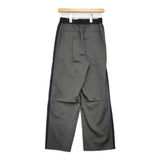 ASTRAET CU/N サテン ソクショウ ワイドパンツ 定価27500円 サイズ0 パンツ ダークグレー レディース アストラット【中古】6-0329M♪