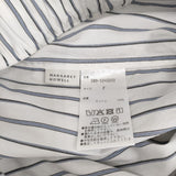 MARGARET HOWELL TICKING STRIPE PJ TROUSERS 定価36300円 ストライプ パンツ 25SS ホワイト ブルー レディース マーガレットハウエル【中古】5-1203M♪