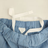 MARGARET HOWELL 新品 WIDE STRIPE COTTON LINEN 589-5142002 定価36300円 パンツ 25SS ライトブルー レディース マーガレットハウエル【中古】5-1203M♪