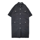 marimekko シャツコート 52184-1-46363 半袖 ワンピース ブラック レディース マリメッコ【中古】6-0613S∞