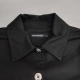 marimekko シャツコート 52184-1-46363 半袖 ワンピース ブラック レディース マリメッコ【中古】6-0613S∞