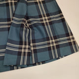 YORKLAND ウール チェック スカート ブルー レディース ヨークランド【中古】6-0114T∞