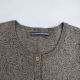 Mademoiselle NONNON ノースリーブニット ウール ベスト グレー ミックス レディース マドモアゼルノンノン【中古】6-0114T∞