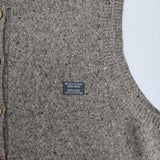 Mademoiselle NONNON ノースリーブニット ウール ベスト グレー ミックス レディース マドモアゼルノンノン【中古】6-0114T∞