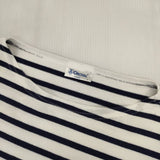 ORCIVAL ワイドボートネックプルオーバー OR-C0211 長袖Ｔシャツ カットソー ロンＴ ホワイト ネイビー レディース オーシバル/オーチバル【中古】6-0305M∞