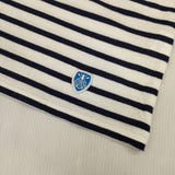 ORCIVAL ワイドボートネックプルオーバー OR-C0211 長袖Ｔシャツ カットソー ロンＴ ホワイト ネイビー レディース オーシバル/オーチバル【中古】6-0305M∞