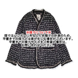 leur logette 未使用 ツイードジャケット Tweed 定価198000円 サイズ2 02382 ノーカラージャケット ブラック シルバー レディース ルール ロジェット/ルル ロジェッタ【中古】5-1203T♪