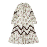 leur logette 未使用 3ET DEMI別注 Flower dress フラワードレス キャズエドゥミ 花柄 定価86900円 ワンピース オフホワイト レディース ルール ロジェット/ルル ロジェッタ【中古】5-1203M♪