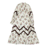 leur logette 未使用 3ET DEMI別注 Flower dress フラワードレス キャズエドゥミ 花柄 定価86900円 ワンピース オフホワイト レディース ルール ロジェット/ルル ロジェッタ【中古】5-1203M♪