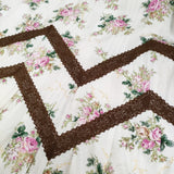 leur logette 未使用 3ET DEMI別注 Flower dress フラワードレス キャズエドゥミ 花柄 定価86900円 ワンピース オフホワイト レディース ルール ロジェット/ルル ロジェッタ【中古】5-1203M♪