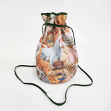 yukiemon 未使用 こども部屋 ブラウン 2wayBAG ポシェット 定価8800円 巾着バッグ ブラウン レディース ユキエモン【中古】5-1203G♪