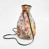 yukiemon 未使用 こども部屋 ブラウン 2wayBAG ポシェット 定価8800円 巾着バッグ ブラウン レディース ユキエモン【中古】5-1203G♪