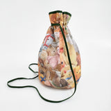 yukiemon 未使用 こども部屋 ブラウン 2wayBAG ポシェット 定価8800円 巾着バッグ ブラウン レディース ユキエモン【中古】5-1203G♪