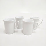 HOYA CHINE ホヤチャイナ White Shadow 日本製 ティーカップ 4客セット マグカップ ホワイト レディース【中古】6-0404G◎