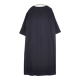 ELENDEEK KNOT PLEATS LOP 511950311001-01 ワンピース ネイビー ベージュ レディース エレンディーク【中古】6-0305M∞