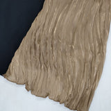 ELENDEEK KNOT PLEATS LOP 511950311001-01 ワンピース ネイビー ベージュ レディース エレンディーク【中古】6-0305M∞
