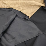 ELENDEEK KNOT PLEATS LOP 511950311001-01 ワンピース ネイビー ベージュ レディース エレンディーク【中古】6-0305M∞