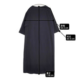 ELENDEEK KNOT PLEATS LOP 511950311001-01 ワンピース ネイビー ベージュ レディース エレンディーク【中古】6-0305M∞