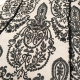 Ameri VINTAGE DAMASK EMBROIDERY LINEN DRESS 01210561051 サイズM ノースリーブ ワンピース アイボリー ブラック レディース アメリヴィンテージ【中古】5-1203S♪