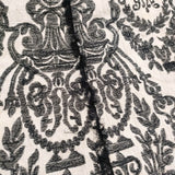 Ameri VINTAGE DAMASK EMBROIDERY LINEN DRESS 01210561051 サイズM ノースリーブ ワンピース アイボリー ブラック レディース アメリヴィンテージ【中古】5-1203S♪