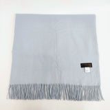 Spick and Span Noble by ujoh カシミヤ 無地 大判 マフラー ストール ライトブルー レディース スピック＆スパン ノーブル【中古】5-1215T◎