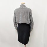 Deuxieme Classe ドッキング ストライプ サイズ38 ワンピース ブラック ホワイト レディース ドゥーズィエムクラス【中古】5-1222T◎