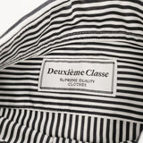 Deuxieme Classe ドッキング ストライプ サイズ38 ワンピース ブラック ホワイト レディース ドゥーズィエムクラス【中古】5-1222T◎