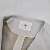 AMERI 01010621020 ノーカラー ベルト付き ジャケット オフホワイト レディース アメリ【中古】6-0305M∞