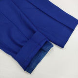 UNITED ARROWS W/PU SAXONY スリムパンツ ウールスラックス パンツ ブルー レディース ユナイテッドアローズ【中古】6-0122T∞