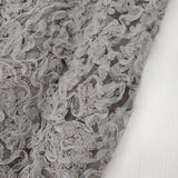 AMERI MEDI ADJUST SHELLY GATHER DRESS 02410590900 チュール 刺繍 ワンピース グレー レディース アメリ【中古】6-0305M∞