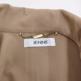 JENNE オードリーフレアトレンチコート サイズM o21aw-co16 トレンチコート ベージュ レディース ジェンヌ【中古】5-1203M♪