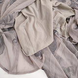 AMERI UNDRESSED UND CALLA FLOCKY DRESS 02220560640 サイズM 定価24200円 袖シアー ワンピース パープル レディース アメリ【中古】5-1203M♪