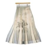 Ameri VINTAGE SAYO NAGASE SPRING EVENING COLLAB SKIRT 永瀬沙世 ロングスカート グリーン ベージュ レディース アメリヴィンテージ【中古】5-1203M♪