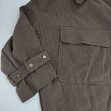 AMERI BIG COLLAR LONG COAT 01920750170 ベルト付き リネンコットン コート ブラウン レディース アメリ【中古】6-0122T∞