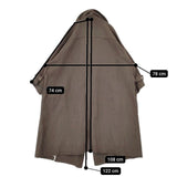 AMERI BIG COLLAR LONG COAT 01920750170 ベルト付き リネンコットン コート ブラウン レディース アメリ【中古】6-0122T∞