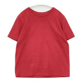 Gauze# SOLID T-SHIRT G636 半袖Ｔシャツ カットソー レッド レディース ガーゼ【中古】6-0614S∞