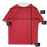 Gauze# SOLID T-SHIRT G636 半袖Ｔシャツ カットソー レッド レディース ガーゼ【中古】6-0614S∞