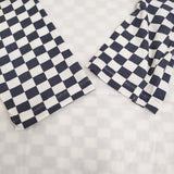 BEAMS BOY チェッカープリントロングスリーブTシャツ 定価9680円 長袖Ｔシャツ カットソー ロンＴ 24SS ホワイト ネイビー レディース ビームスボーイ【中古】5-1203M♪