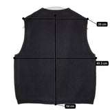 Morris&Sons ノースリーブニット イギリス製 ウール ベスト ブラック レディース モリスアンドサンズ【中古】6-0115T∞